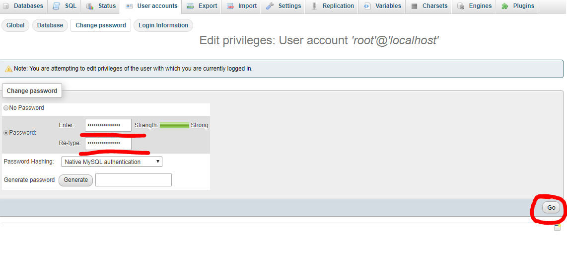 Cyberpanel Phpmyadmin root user.PNG