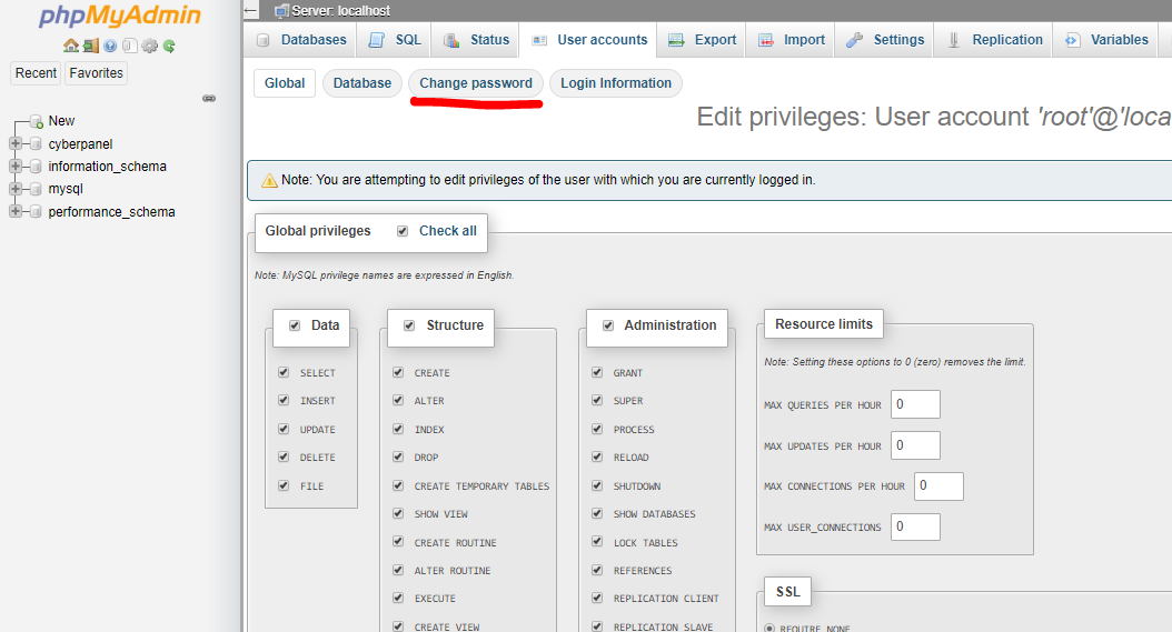 Cyberpanel-Phpmyadmin-root-change-password.png