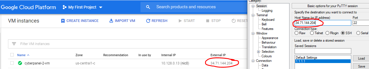 GCP Public Ip