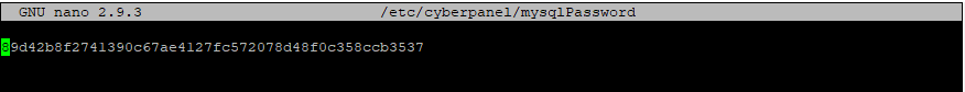 cyberpanel-mysql-password